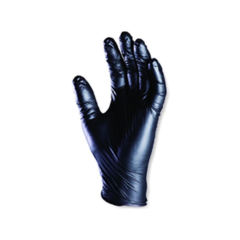 Gants nitrile noir - non poudrés