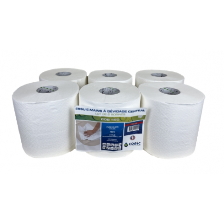 Bobine de papier essuie-tout industriel écologique 2 couches