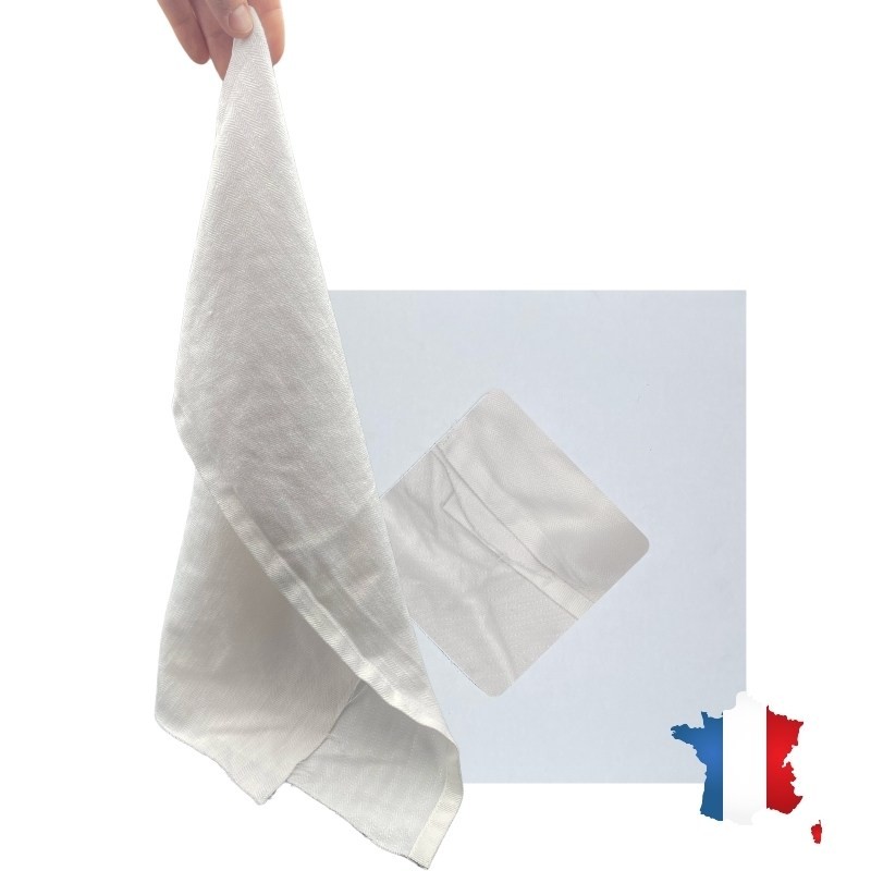 Chiffon d'essuyage extra blanc coton - B1 - carton de 10kg