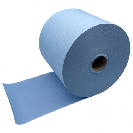 Essuyage non tissé Eko pure bleu - All-tex Bleu rouleau perforé 38x40 cm - 475 feuilles