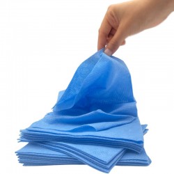 Essuyage non tissé Buntclean bleu en Z - 38x30 - carton de 10x35 pièces soit 350 feuilles