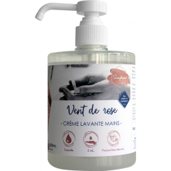 Savon crème mains - Vent de rose - Flacon 500ml avec pompe