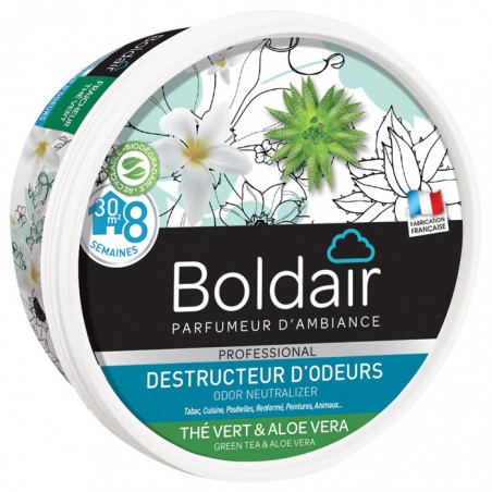 Destructeur d'odeurs Boldair - Parfum thé vert et aloe vera