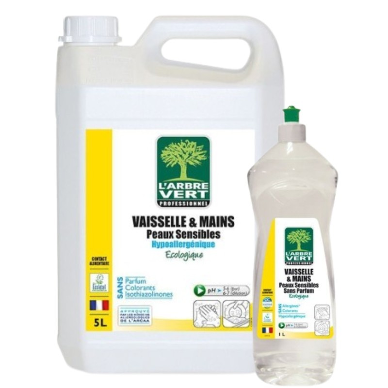 Liquide vaisselle manuel L'arbre Vert - bidon de 5L