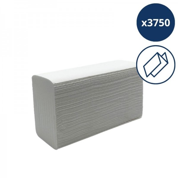Essuie mains blanc 20.5x24cm - pliage en Z - EMZ
