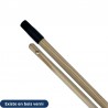 Manche en bois embout vis 1,30m - Diamètre 24