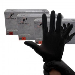 Gants nitrile noir - non...