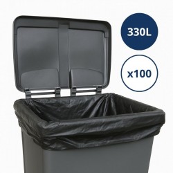 Housse conteneur - 330L noir