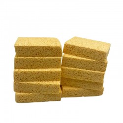 Eponge blonde bordée n° 4 - lot de 10