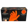 Gants nitrile orange - non poudrés