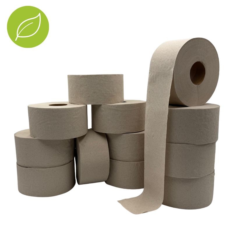 Papier hygiénique naturel recyclé Mini jumbo - FIBRECO