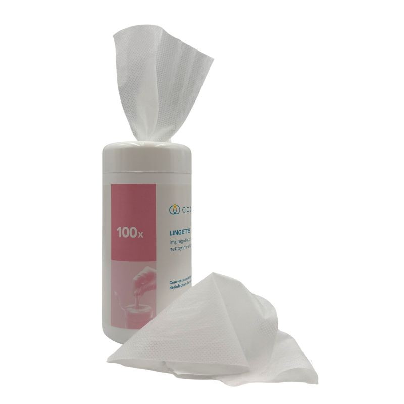 Lingettes désinfectantes - carton de 12 boîtes de 100