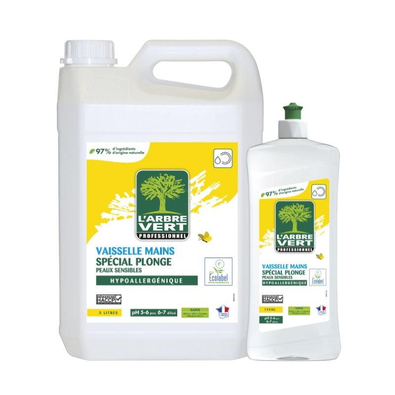 Liquide vaisselle manuel L'arbre Vert - bidon de 5L