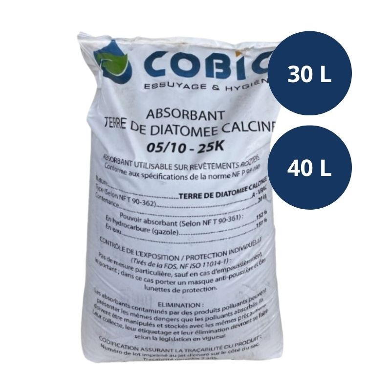 Terre de diatomée absorbant minéral